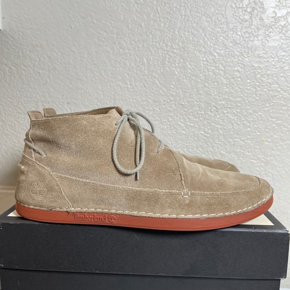 Timberland Earthkeepers 5036R Light Tan Suede Chukka Ankle Boots Men's 10.5 M
